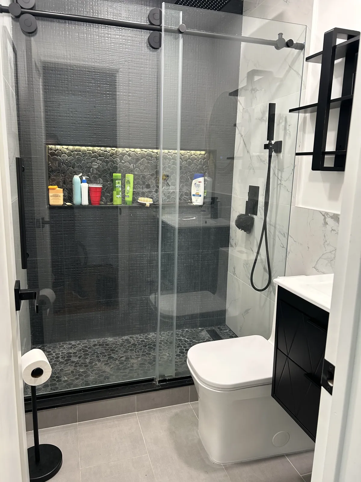 A clean bathroom after a JerseyReady cleaning